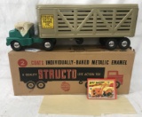 Mint Boxed Structo 960 Cattle Trailer