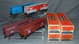 4 Boxed Lionel Boxcars