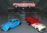 3 Vintage Tin Toy Cars