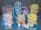 Vintage Lot of (6) Care Bears in Original Boxes