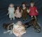 Lot of Five Smaller Bisque Dolls.