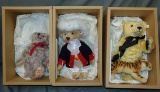 (3) Boxed Limited Edition Steiff Bears