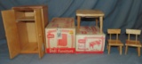 Lot of Strombecker Doll Furniture.