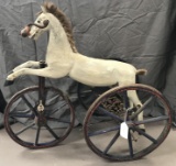Early Wooden Horse Tricycle.
