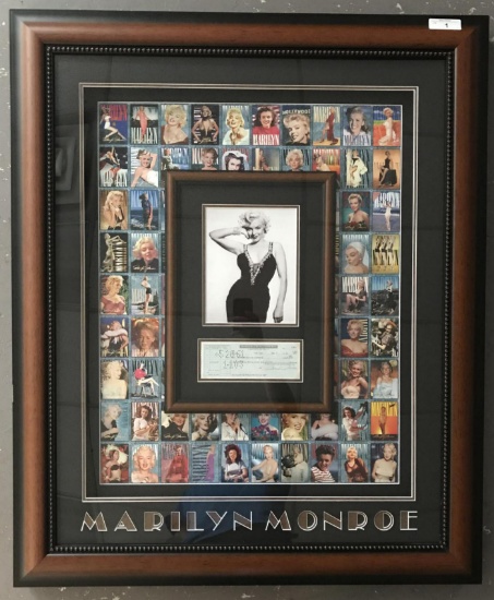 Marilyn Monroe. Check Signed.