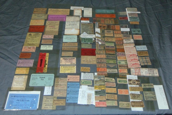 Lot of Transportation Tickets.