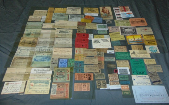 Ticket Lot. 19th-20th Century.