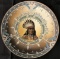Hand Painted Nippon Moriage Native American Plate