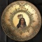 Hand Painted Nippon Moriage Native American Plate