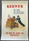 Arents French Advertising Poster, Charles Legros