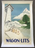 c.1953 French Travel Poster, Wagon-Lits