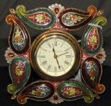 Jay Strongwater. Jeweled and Enameled Clock.