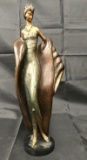 Art Deco Bronze Woman.