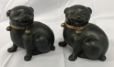 Pair of Bronze Japanese Dogs