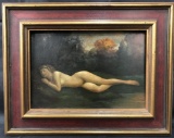 Oil on Board Painting Signed Von Heyoles, Paris