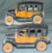 2 Hubley Cast Iron Taxis