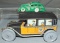 2 Vintage Tin Taxi Toys