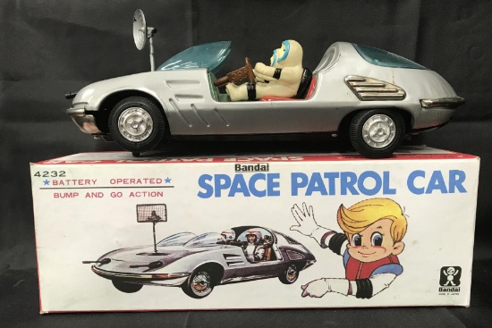 Scarce, Battery Op Bandai Space Patrol Car