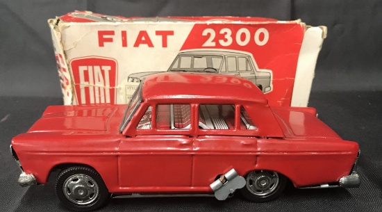 Boxed, Tin Litho Windup Fiat 2300, Japan