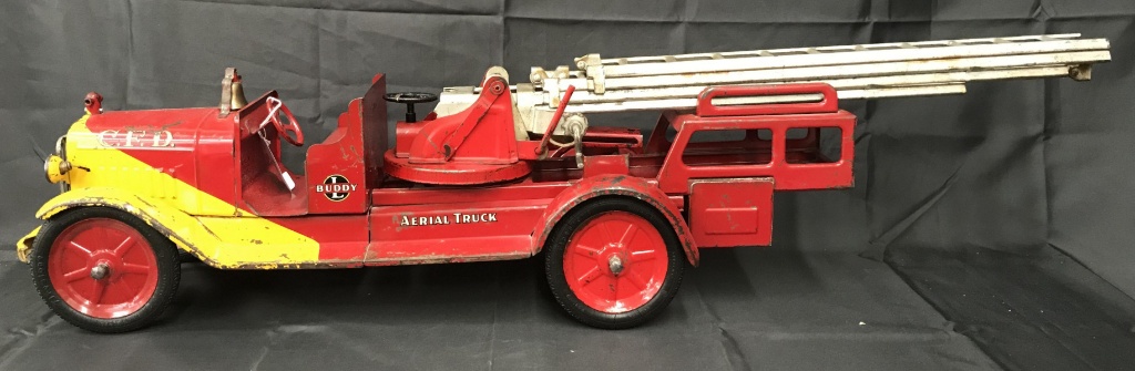 buddy l aerial ladder fire truck