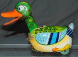 Tin Litho Windup Mechanical Mystery Duck, Japan