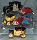 6 Restored Cast Iron Taxis