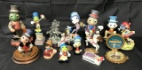 (13) Disney Jiminy Cricket Figurines
