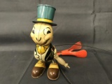 Vintage Disney Jiminy Cricket Linemar Toy