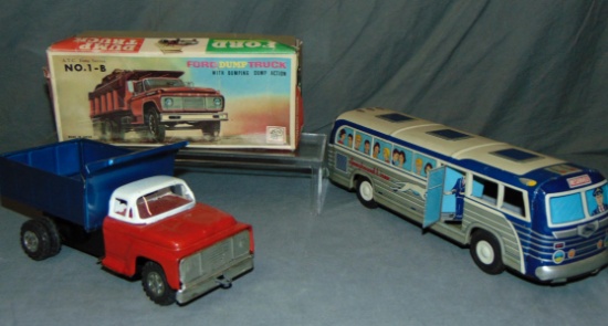 2 Japanese Litho Tin Vehicles