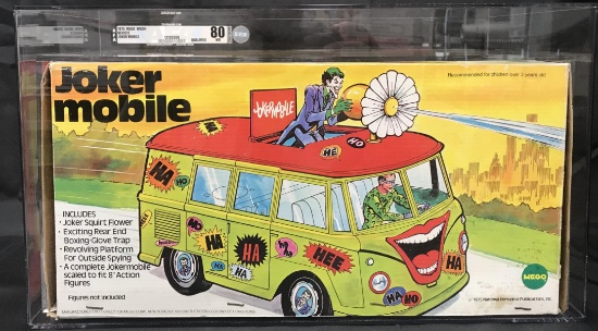 1975 Boxed Mego WGSH Joker Mobile AFA 80 NM