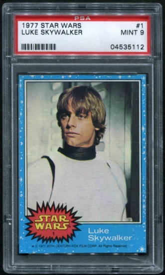 1977 Topps Star Wars Series 1 Set, All PSA Mint 9