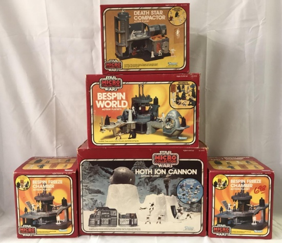 (5) Boxed Star Wars Micro Collection Playsets