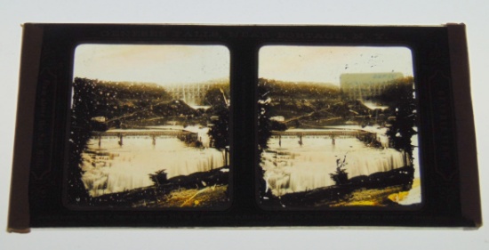 Glass Stereoview Circa 1856.