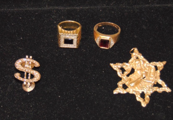 Gold Jewelry Lot.