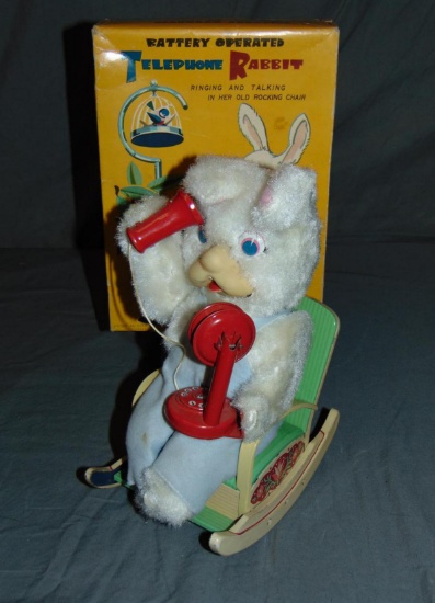 Battery Operated Telephone Rabbit.