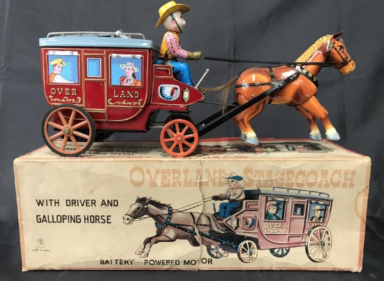 Boxed Battery Op Cragstan Overland Stagecoach