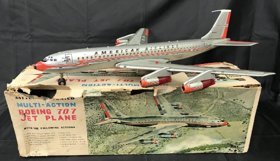 Battery Operated Boeing 707. Boxed. Ahi.