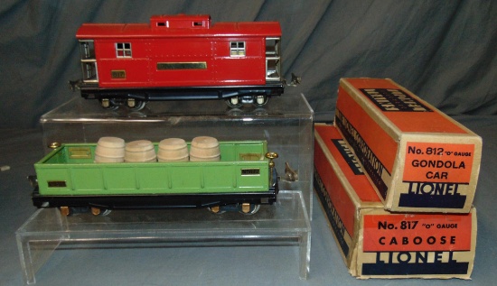 2 Scarce Boxed Lionel 800 Series Freight Cars