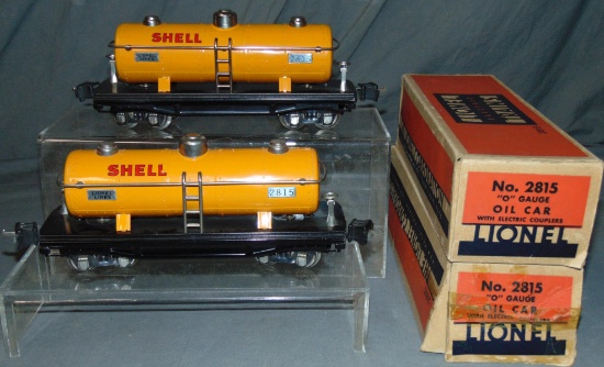 2 Clean Boxed Lionel 2815 Shell Tank Cars