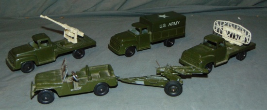 5 TootsieToy Military Trucks