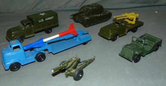 6 TootsieToy Military Trucks