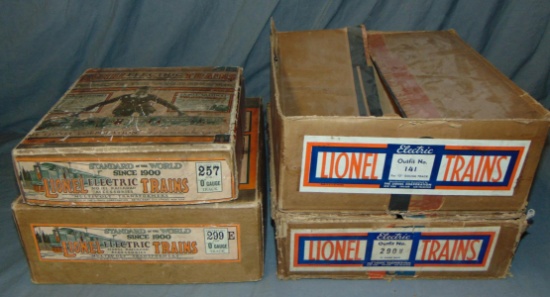 4 Clean EMPTY Lionel Set Boxes