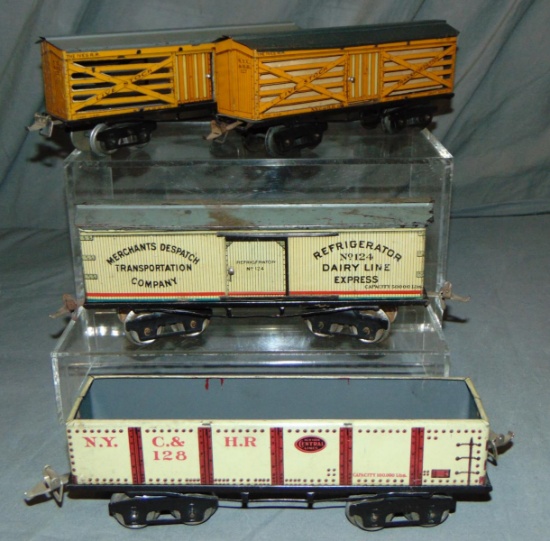 4 Clean Ives 9 Inch Freight Cars