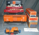 5 Lionel Freight Cars, 3 Boxed