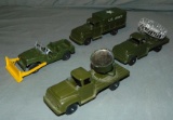 4 TootsieToy Military Trucks