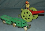 2Pc Tin Wind-up Vehicle Lot