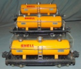 3 Lionel 2815 Shell Tanks Cars