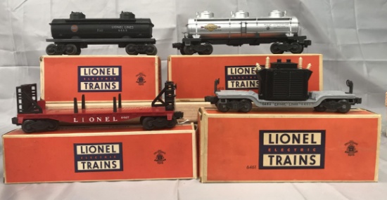 4 Clean Boxed Lionel Freight Cars