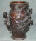 Signed Oriental Bronze Vase