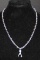 18 Kt White Gold Necklace with Diamonds.